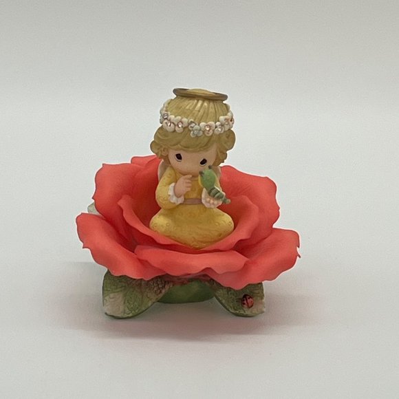 Samuel J. Butcher/Enesco Other - Precious Moments Blossoms 1999 Red Rose of Love Expressive Blossoms Fairy